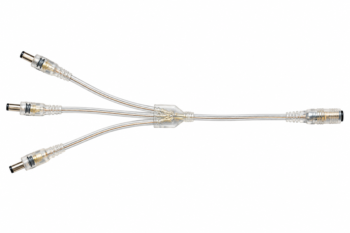 Cable Divisor DC 1 a 3 para Neón LED – Splitter de Alimentación (Copia)