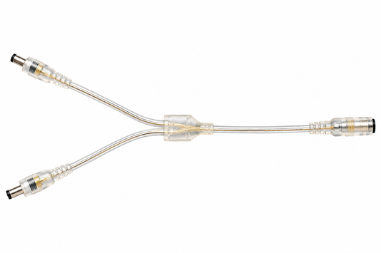 Cable Divisor DC 1 a 2 para Neón LED – Splitter de Alimentación